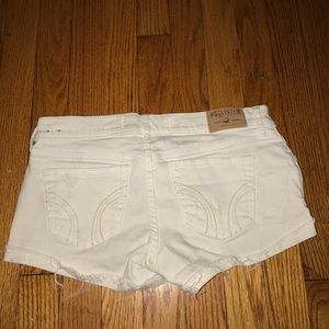 Hollister White Denim Shorts